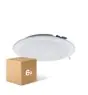 Voordeelpak 6x Voordeelpak 6x LED Downlight Pan 24W 1920lm 830 Warm Wit | 225mm - Zaagmaat 195mm