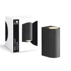D'Lite Wandlamp Vossem Zwart Up & Down| IP54 - Geschikt Voor 2x GU10