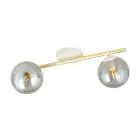 Emibig Plafondlamp Splendi Staal Wit | Geschikt voor 2x E14 - Max 10W