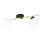 Emibig Plafondlamp Splendi Staal Zwart | Geschikt voor 2x E14 - Max 10W