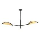 Emibig Plafondlamp Lotus Staal Zwart | Geschikt voor 2x E14 - Max 10W