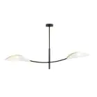 Emibig Plafondlamp Lotus Staal Zwart | Geschikt voor 2x E14 - Max 10W