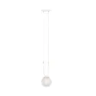Emibig Hanglamp Glam Staal Wit | Geschikt voor 1x E14 - Max 10W