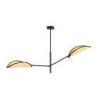 Emibig Plafondlamp Vene Staal Zwart | Geschikt voor 2x E14 - Max 10W