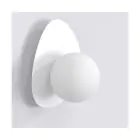Emibig Wandlamp Ovo Staal Wit | Geschikt voor 1x G9 - Max 8W