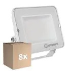 Voordeelpak 8x Ledvance LED Floodlight Compact Wit 50W 4500lm 100D - 830 Warm Wit | IP65 - Symmetrisch 