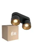 Voordeelpak 6x Nordlux Pitcher Spot Metaal Zwart | Geschikt voor 2x GU10